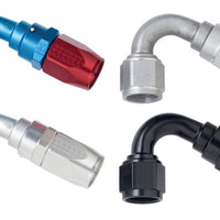 Fragola -8AN x 120 מעלות קצה צינור זרימת כוח - שחור