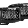 Rigid Industries SR-M Series PRO Midnight Edition - Spot - Diffused - Pair