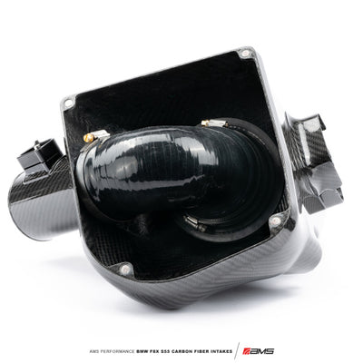 AMS Performance 15-18 BMW M3 / 15-20 BMW M4 w/ S55 3.0L Turbo מנוע צריכת סיבי פחמן