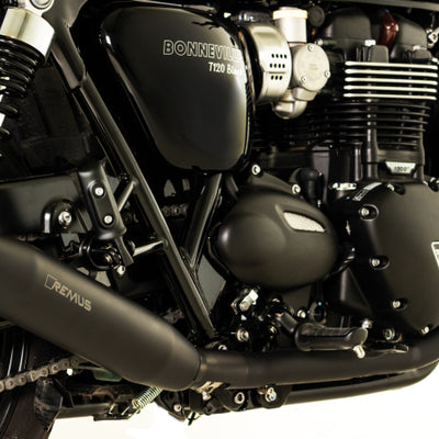 Remus 2018 Triumph Bonneville T 120 Bonneville (EURO 4) Tapered Black Slip On - צד שמאל