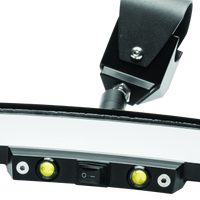 מראה אחורית מוארת DragonFire Racing - 1.75-2 אינץ'.