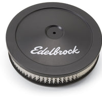 מנקה אוויר של Edelbrock Pro-Flo סדרת אלמנט נייר עגול פלדה 10 אינץ' קוטר X 3 5 אינץ' שחור