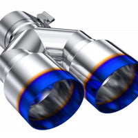 קצה קצה שרוף MBRP 2.5 ID, Dual 3.5 OD Out, 9.5 אורך, קיר יחיד 304 נירוסטה