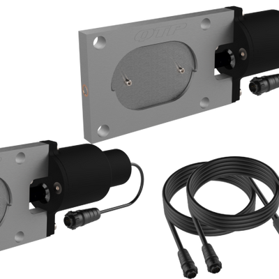 QTP Bolt-On QTEC Dual Low Profile Oval Electric Cutout Valves - זוג