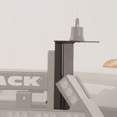 תושבת אנטנה BackRack מרובעת 3.50 אינץ' עם חור בגודל 7/8 אינץ'