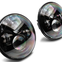 פנסי LED Daymaker מסדרת Raxiom 97-18 ג'יפ רנגלר TJ/JK Axial - מארז שחור (עדשה שקופה)