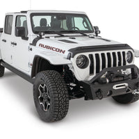 AVS 2018-2019 Jeep Wrangler (JL) Aeroskin Low Profile Hood Shield עם אורות - שחור