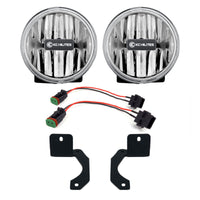 KC HiLiTES 18-23 ג'יפ JL/JT 4in. Gravity G4 LED אור 10w SAE/ECE קרן ערפל שקופה (מערכת חבילה זוגית)