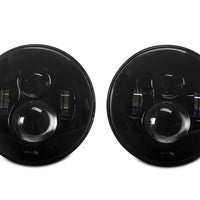 פנסי LED Daymaker מסדרת Raxiom 97-18 ג'יפ רנגלר TJ/JK Axial - מארז שחור (עדשה שקופה)