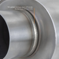 תהודה אוניברסלי של Mishimoto עם כניסת/יציאה של 3 אינץ' - מוברש