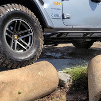 N-Fab Trail Slider Steps 18-20 ג'יפ רנגלר JL SUV 4 דלתות - SRW - מרקם שחור