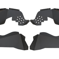 Fishbone Offroad 07-18 Jeep JK Wrangler פגושים פנימיים קדמיים/אחוריים -אלומיניום - Blk Pwdrcoat (סט של 4)