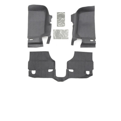 מיטה שטיח 07-10 Jeep JK 2Dr קדמי 3 יחידות מיטה ערכת רצפת Tred (כולל מגני חום)