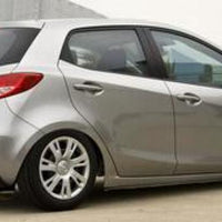 HKS 11 מאזדה 2 שקט Hi-Power חלק אחורי בלבד אגזוז עם תהודה חיצונית