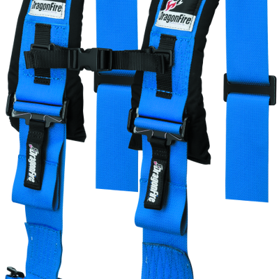 רתמת מירוצי DragonFire- H-Style- 4-Point- 3in Buckle- כחול