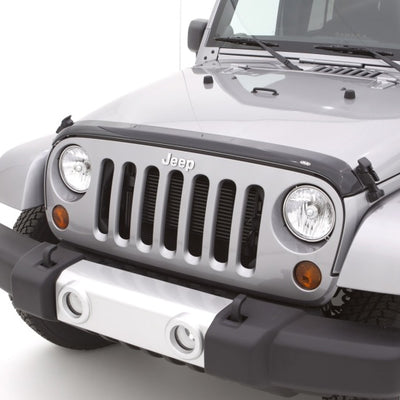 AVS 07-18 Jeep Wrangler Unlimited Aeroskin Low Profile אקריליק מגן מכסה המנוע - עשן