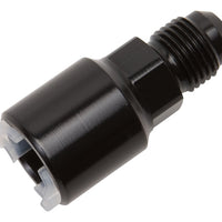 ראסל ביצועים -6 AN זכר עד 3/8 אינץ' SAE נקבה לניתוק מהיר (סינגל שחור)