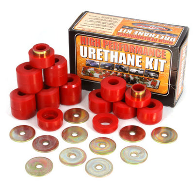 ערכת הרכבה לגוף רכס קשוח אדום 22 חלקים 97-06 TJ