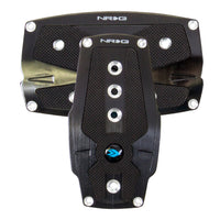 דוושת ספורט מאלומיניום מוברש NRG A/T - שחור עם תוספות גומי שחור