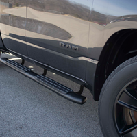 Fishbone Offroad 2019+ Dodge Ram 1500 Quad Cab מדרגות צד סגלגלות - מרקם שחור