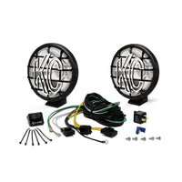 KC HiLiTES Apollo Pro 6in. Halogen Light 100w Spot Beam (מערכת Pair Pack) - שחור