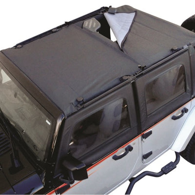השתוללות 2007-2018 Jeep Wrangler(JK) Unlimited Combo תחתון שמש/ספארי טופ - יהלום שחור