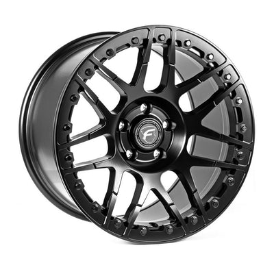 Forgestar F14 Beadlock 17x10 / 5x115 BP / ET30 / 6.7 אינץ' BS גלגל שחור סאטן