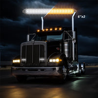 XK Glow 6 אורות גריל Switchback עם אנימציית התנעה ואותות פנייה עוקבים