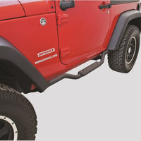 Rampage 2007-2018 Jeep Wrangler(JK) Side Bar Drop Step Slimline - שחור