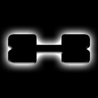 ORACLE Lighting אוניברסלי מואר LED תגי אותיות - גימור משטח Blk מט - X ראה אחריות