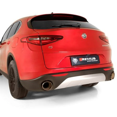 רמוס 2017 אלפא רומיאו Stelvio Q4 AWD 2.0L Turbo Multiair Axle Axile Exhaust (Req Pipes Tail)