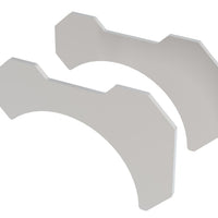 Borla 3in T-304 ערכת צינור פלדת אל חלד/תושבת צינור (2 חתיכות)