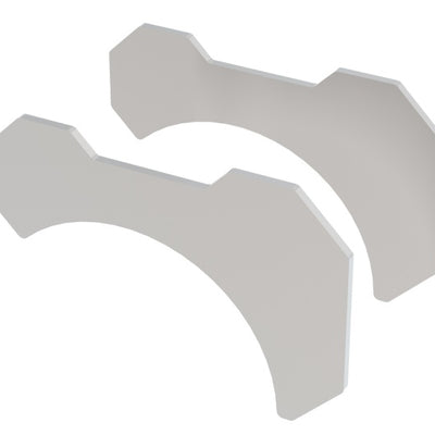 Borla 3in T-304 ערכת צינור פלדת אל חלד/תושבת צינור (2 חתיכות)