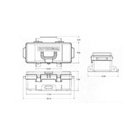 Superwinch 4000 LBS 12V DC 3/16in x 50ft חבל סינטטי Winch2Go