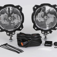 KC HiLiTES 6 אינץ'. Pro6 Gravity LED Light 20W יחידה עם קרן רחבה-40 (מערכת חבילה זוגית)
