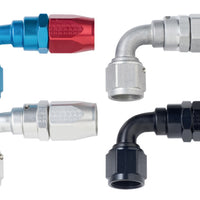 Fragola -8AN x 90 מעלות קצה צינור זרימת כוח - שחור