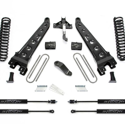 Fabtech 19-20 Ford F450/F550 4WD דיזל 6in Rad Arm Sys w/coils &amp; Stealth