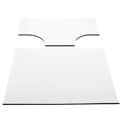 DEI 03-06 ג'יפ רנגלר TJ 2-דלתות עם רמקול פודס Boom Mat Headliner - 2 חלקים - לבן