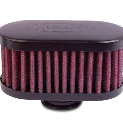Airaid Rubber Top 1in ID - Push On 4in x 2in Oval Oval OD 2in Tall Breather Filter