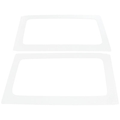 DEI 11-18 ג'יפ רנגלר JK 2-Dor Mat Boom Mat חיפוי חלונות צד אחורי - 2 חלקים - לבן