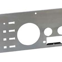 Kentrol 77-86 Jeep CJ Dash Panel (עם פתח רדיו) מוברש כסף