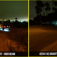 KC HiLiTES 07-18 ג'יפ JK (לא עבור רוביקון/סהרה) 7 אינץ'. Gravity LED Pro DOT פנס (Pir Pack Sys)