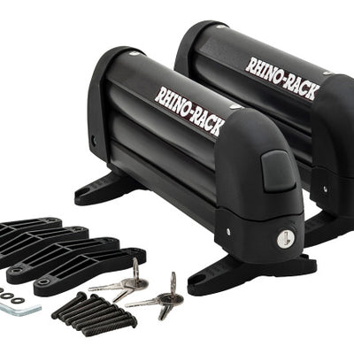 מנשא סקי אוניברסלי Rhino-Rack - מתאים ל-2 זוגות מגלשיים - שחור