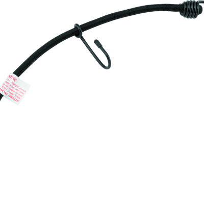 BikeMaster Bungee 18in Heavy Duty 3 Hook Black