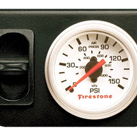 לוח בקרת פילוס מתכוונן של Firestone Air עם מד יחיד 0-150psi - פנים לבן (WR17602225)