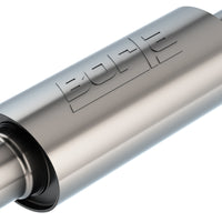 משתיק קול אוניברסלי של בורלה 5 אינץ'. x 6.25 אינץ'. X 13.5 אינץ'. גוף 18.5 אינץ'. OAL 3in ID In/Out Brushed T-304