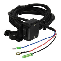 Superwinch 2500 LBS 12V DC 3/16in x 40ft חבל סינטטי Terra 2500SR כננת - קמט אפור