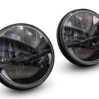 פנסי LED מסדרת Raxiom 97-18 ג'יפ רנגלר TJ/JK Axial - מארז שחור (עדשה שקופה)