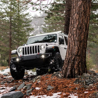 KC HiLiTES 18-23 ג'יפ JL/JT 4in. Gravity G4 LED אור 10w SAE/ECE קרן ערפל שקופה (מערכת חבילה זוגית)