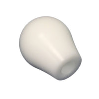 פתרון מומנט Delrin Tear Drop Shift Knob (לבן) אוניברסלי 10x1.5